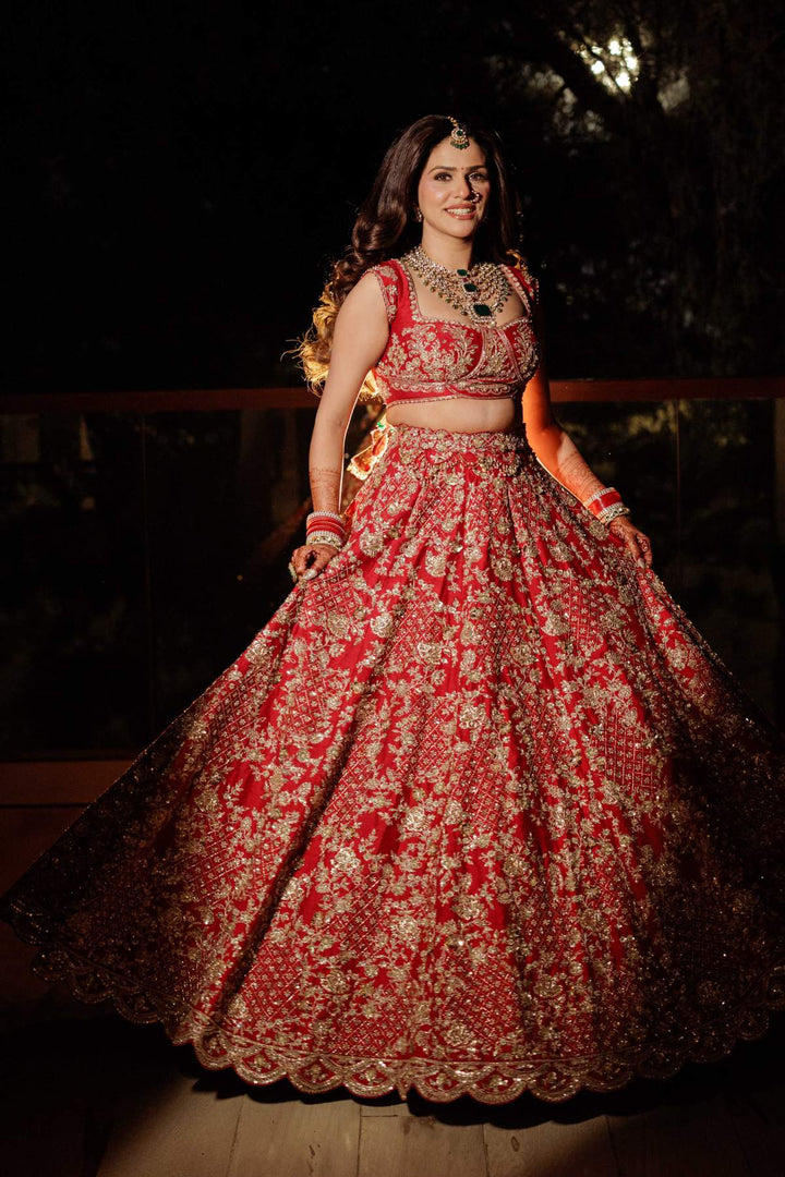 Meghna Mahajan in Custom Lehnga