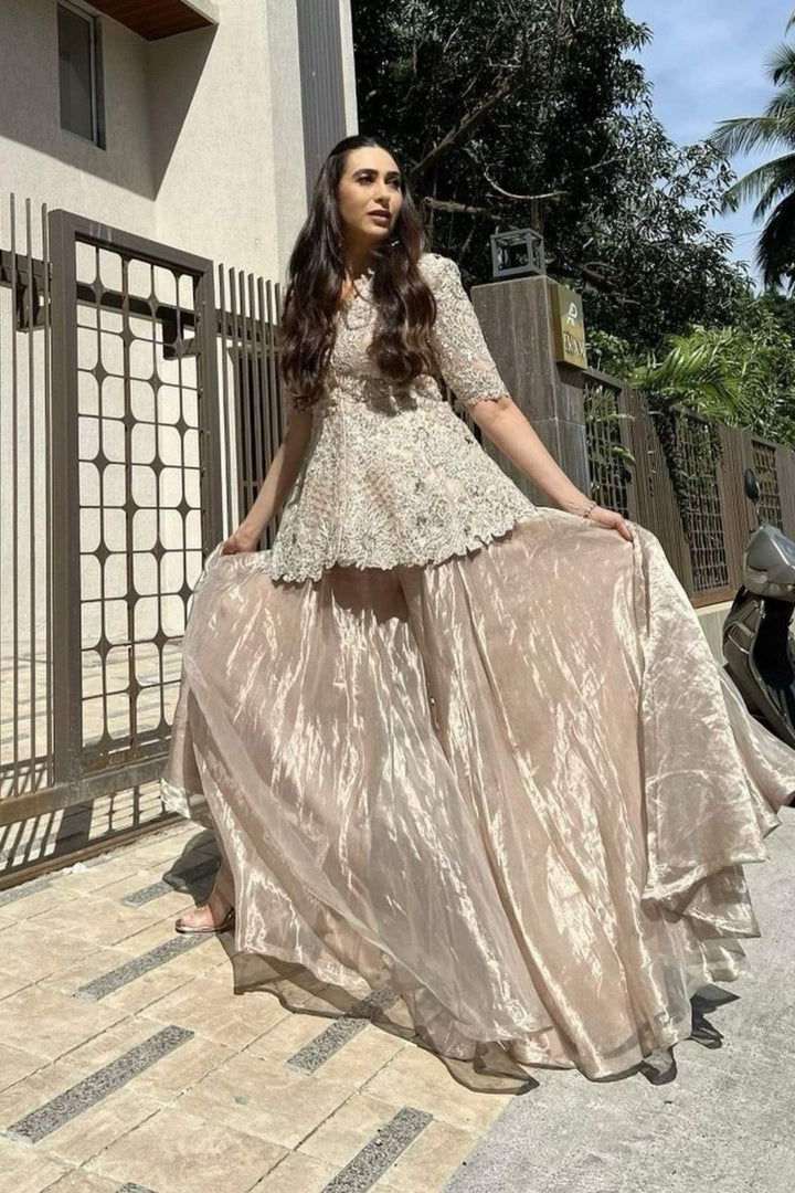 Karisma Kapoor in Mahroo Peplum set