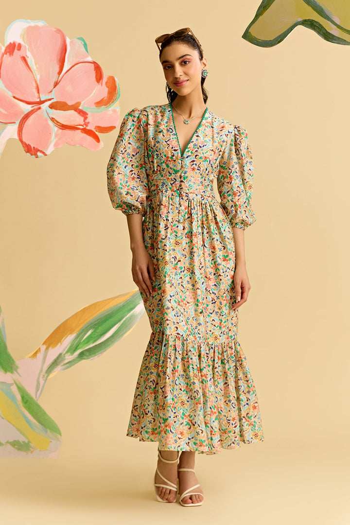 Ikkat Printed Dress-RTS