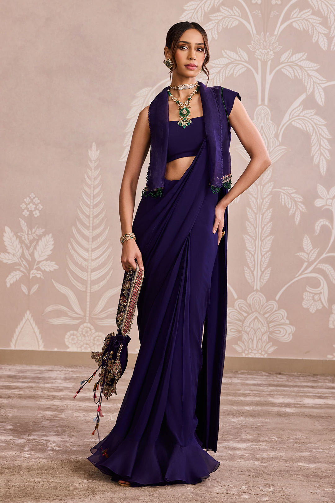 Ridhi Mehra Topaz Designer Saree Set-RTS Ridhi Mehra Topaz Designer Saree Set-RTS