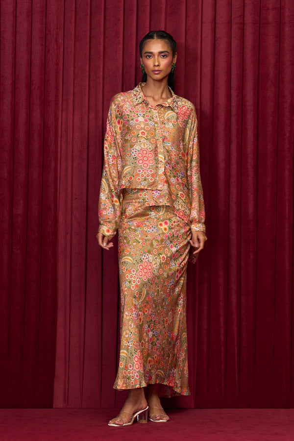 Groove Shirt Skirt Set