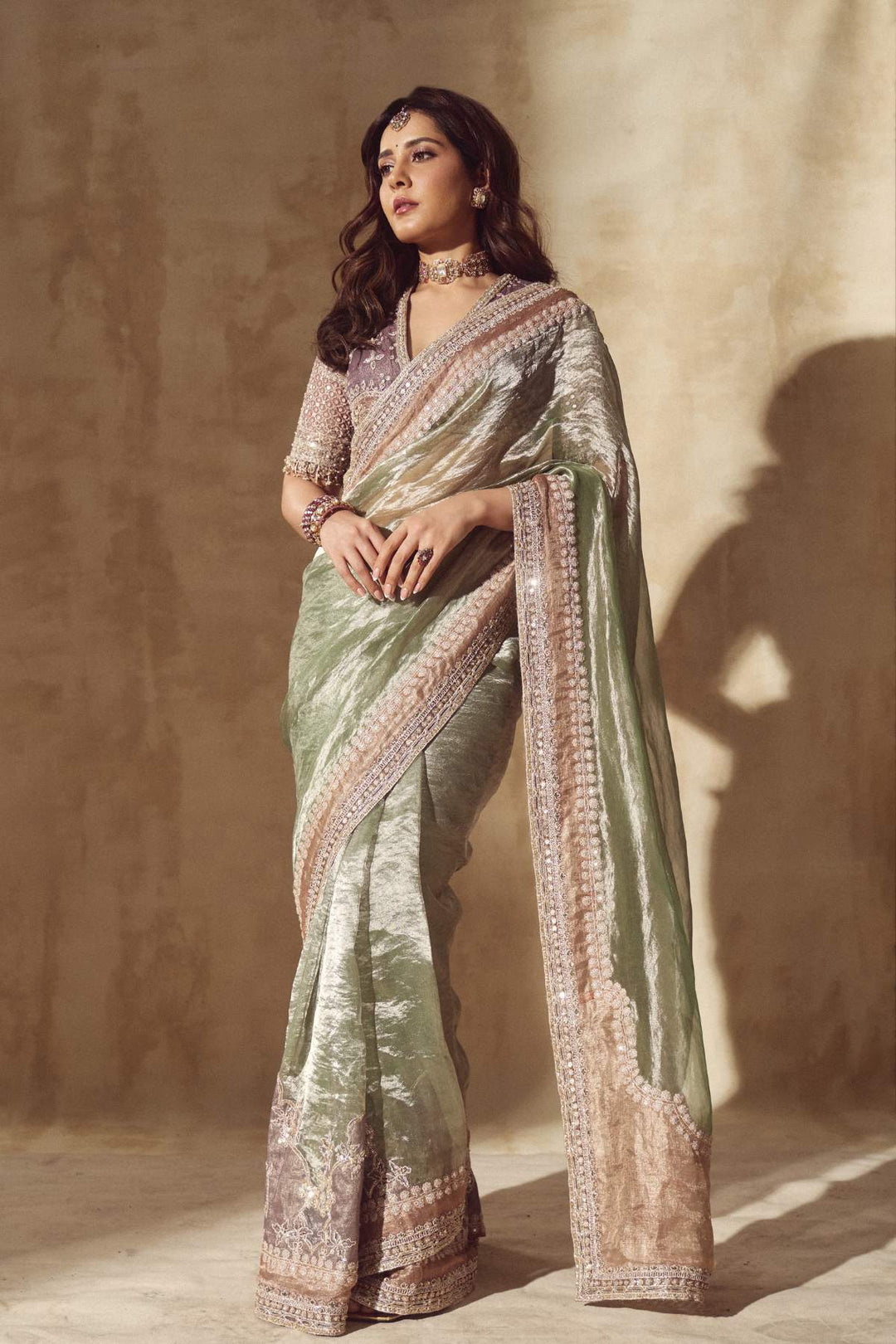 Rashi khanna in Ehsas Saree Set