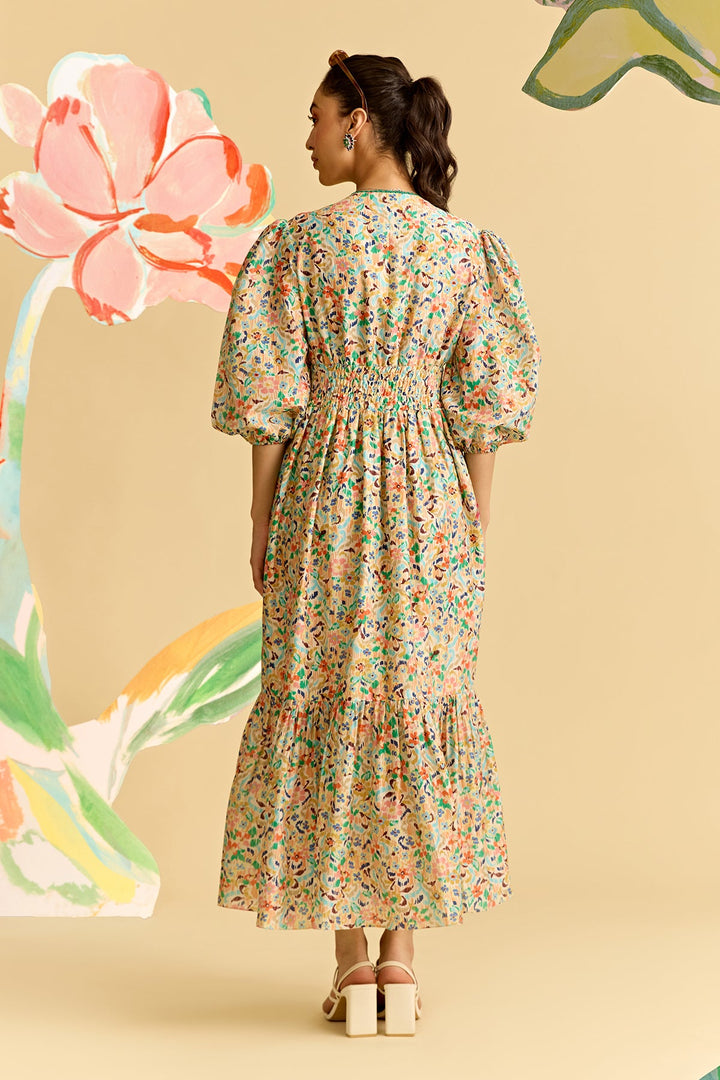 Ikkat Printed Dress-RTS