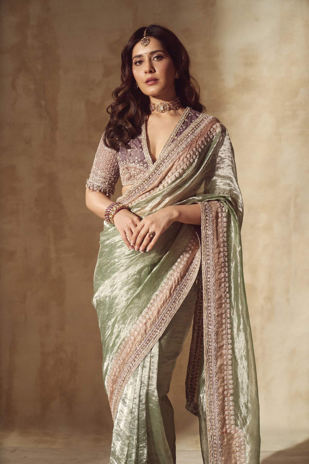 Rashi khanna in Ehsas Saree Set