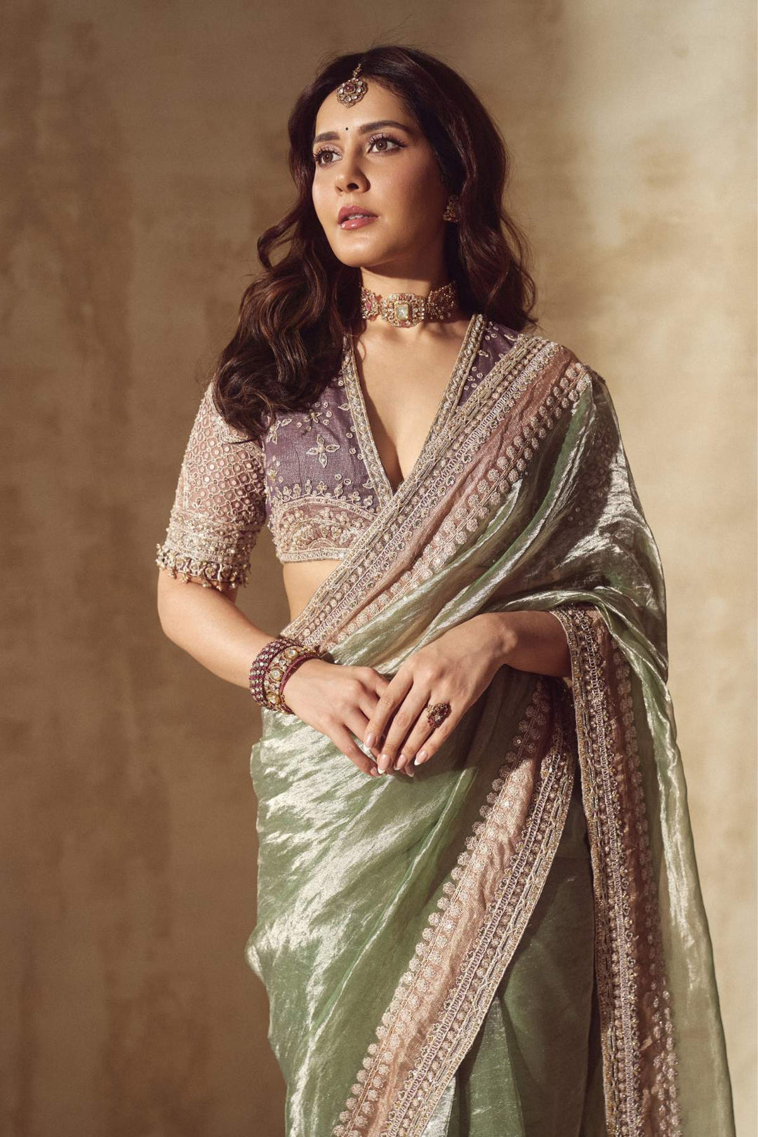 Rashi khanna in Ehsas Saree Set