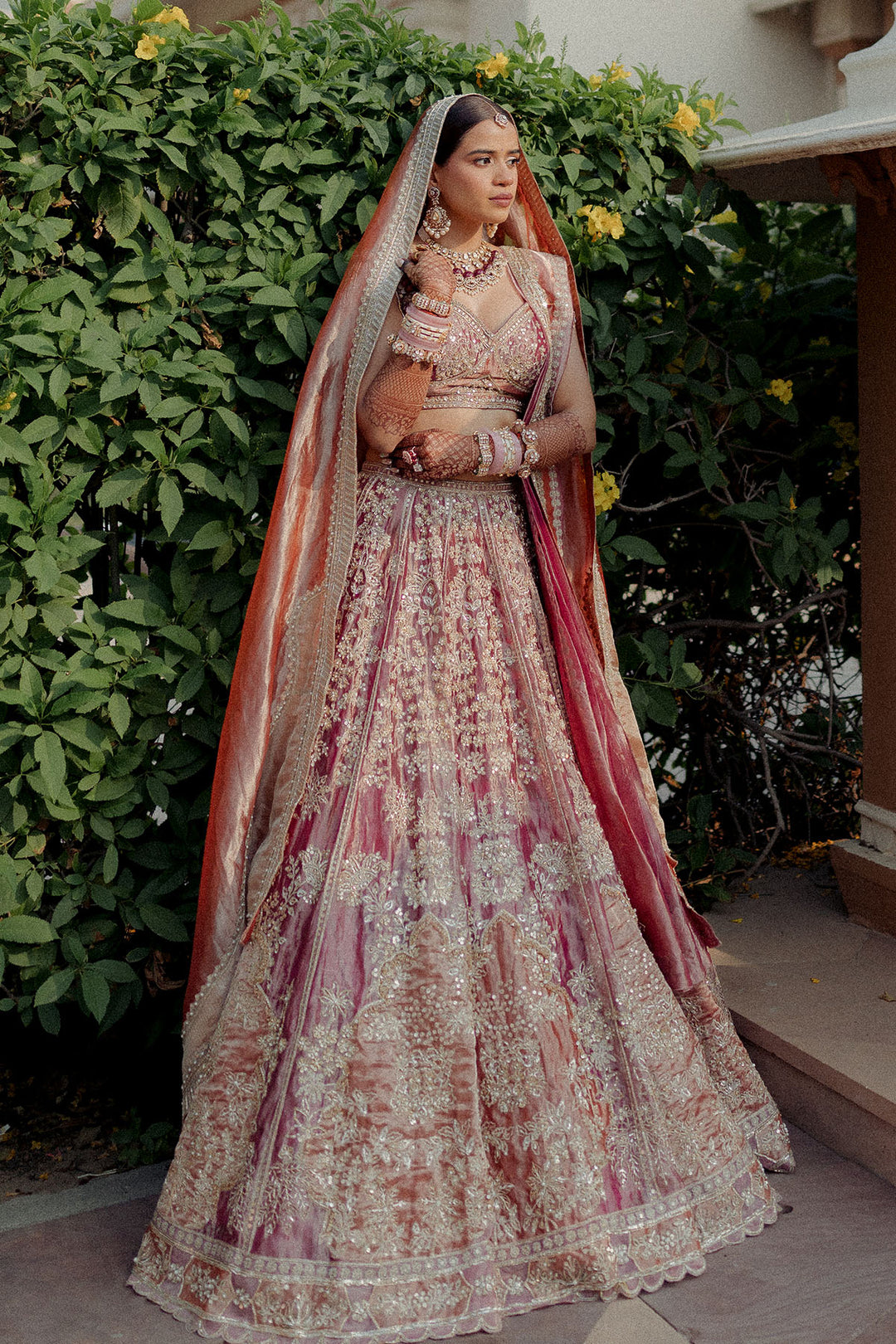 Riya Bhansali in Becoming Lehenga Set