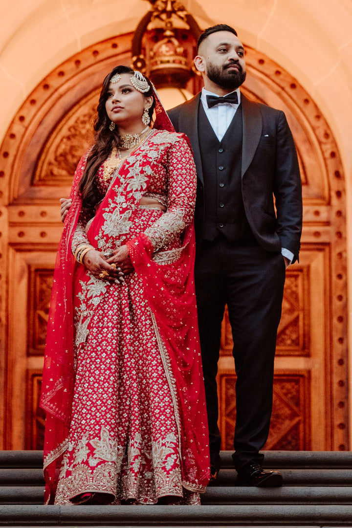 SAMIA KAZI IN SAGAN SAREE SET