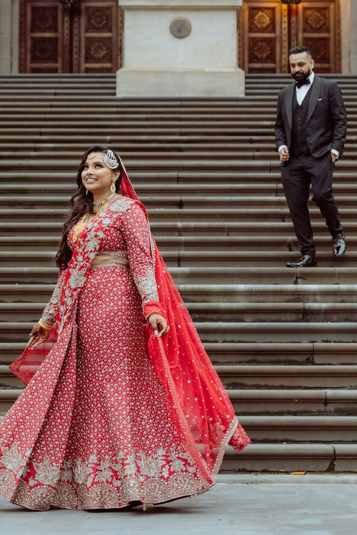 SAMIA KAZI IN SAGAN SAREE SET