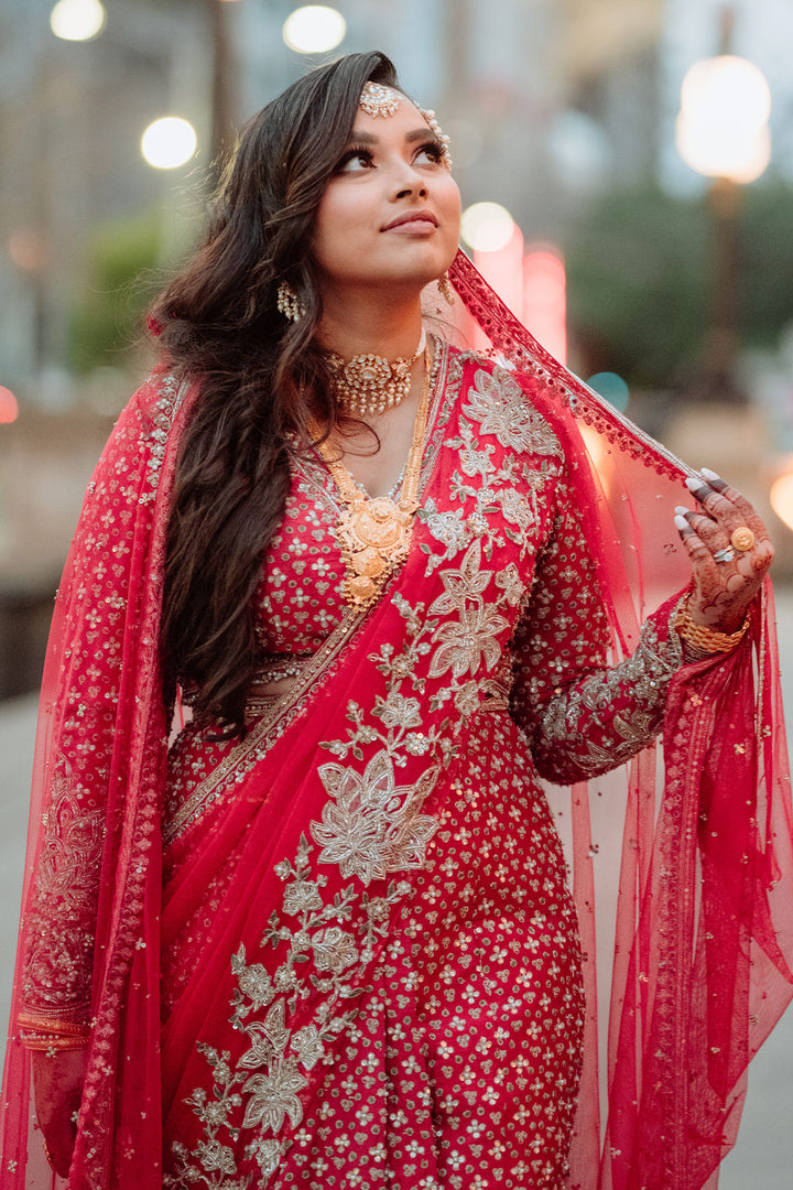 SAMIA KAZI IN SAGAN SAREE SET