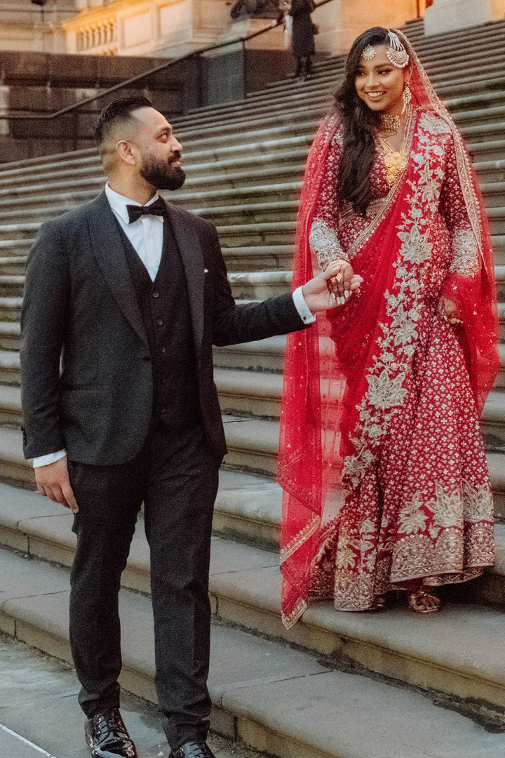 SAMIA KAZI IN SAGAN SAREE SET