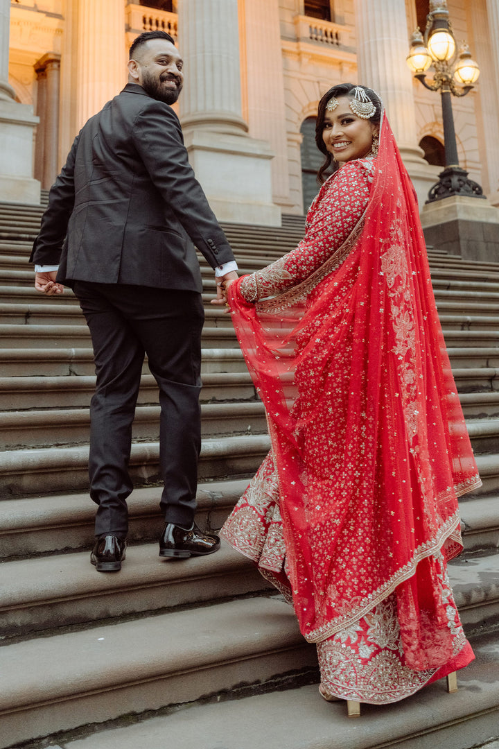 SAMIA KAZI IN SAGAN SAREE SET