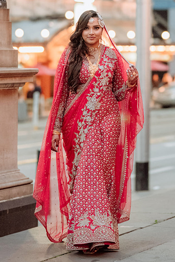 SAMIA KAZI IN SAGAN SAREE SET