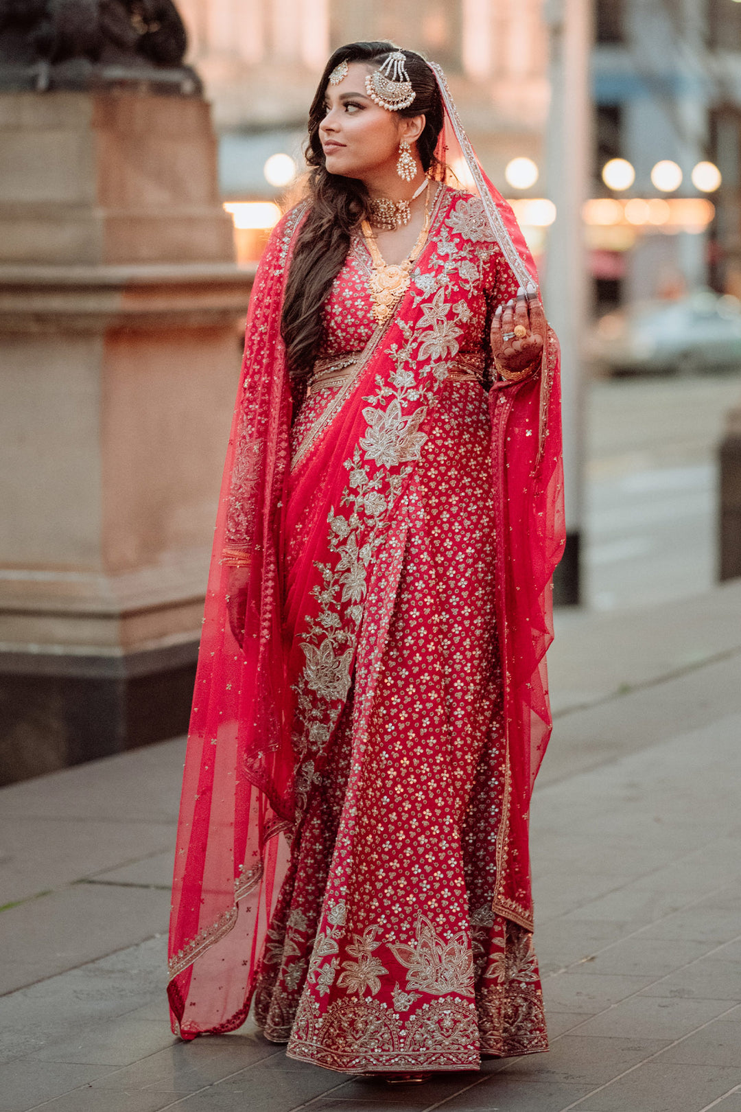 SAMIA KAZI IN SAGAN SAREE SET