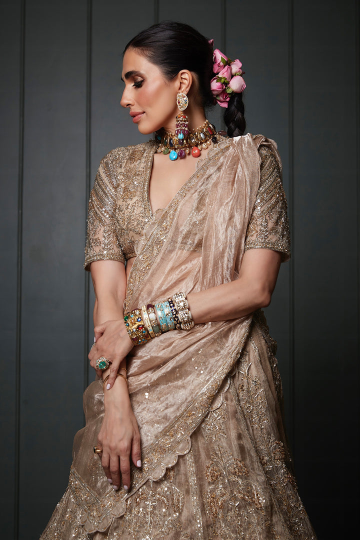 Prerna Goel in Swarn Lehenga Set