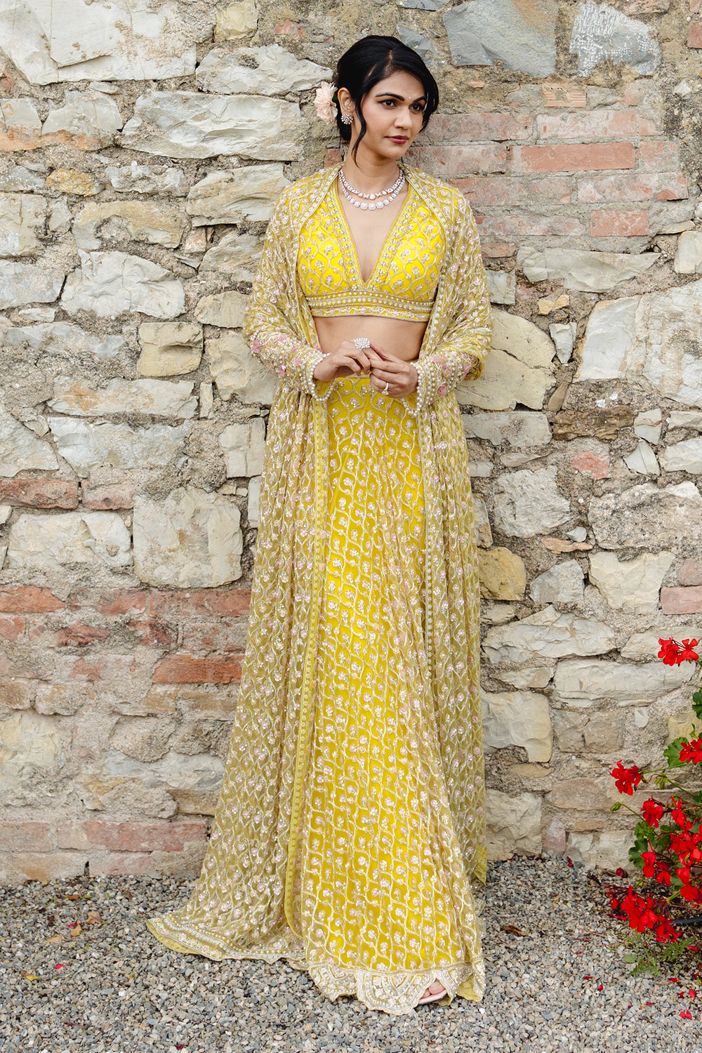 sneha modern dress Actress Sneha Wearing Beautiful Beaded Haram South India Jewels