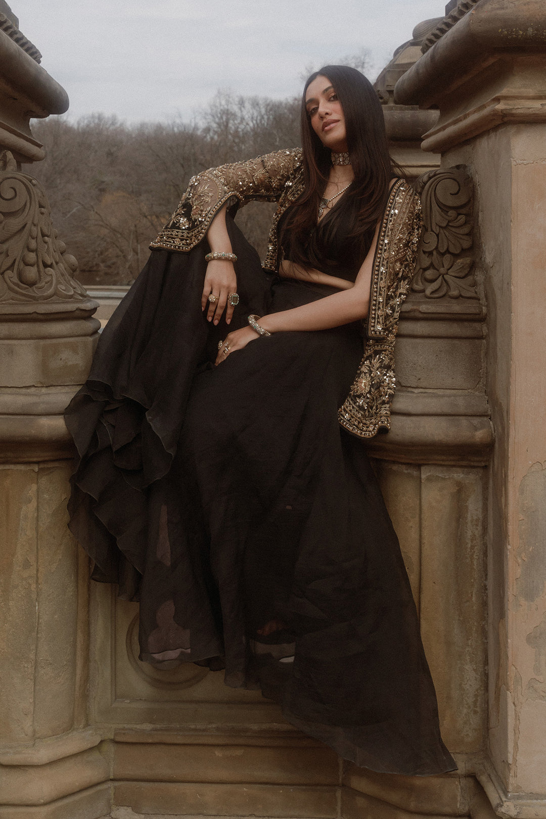 Jully Patel In FRONT ROW SHARARA JACKET SET