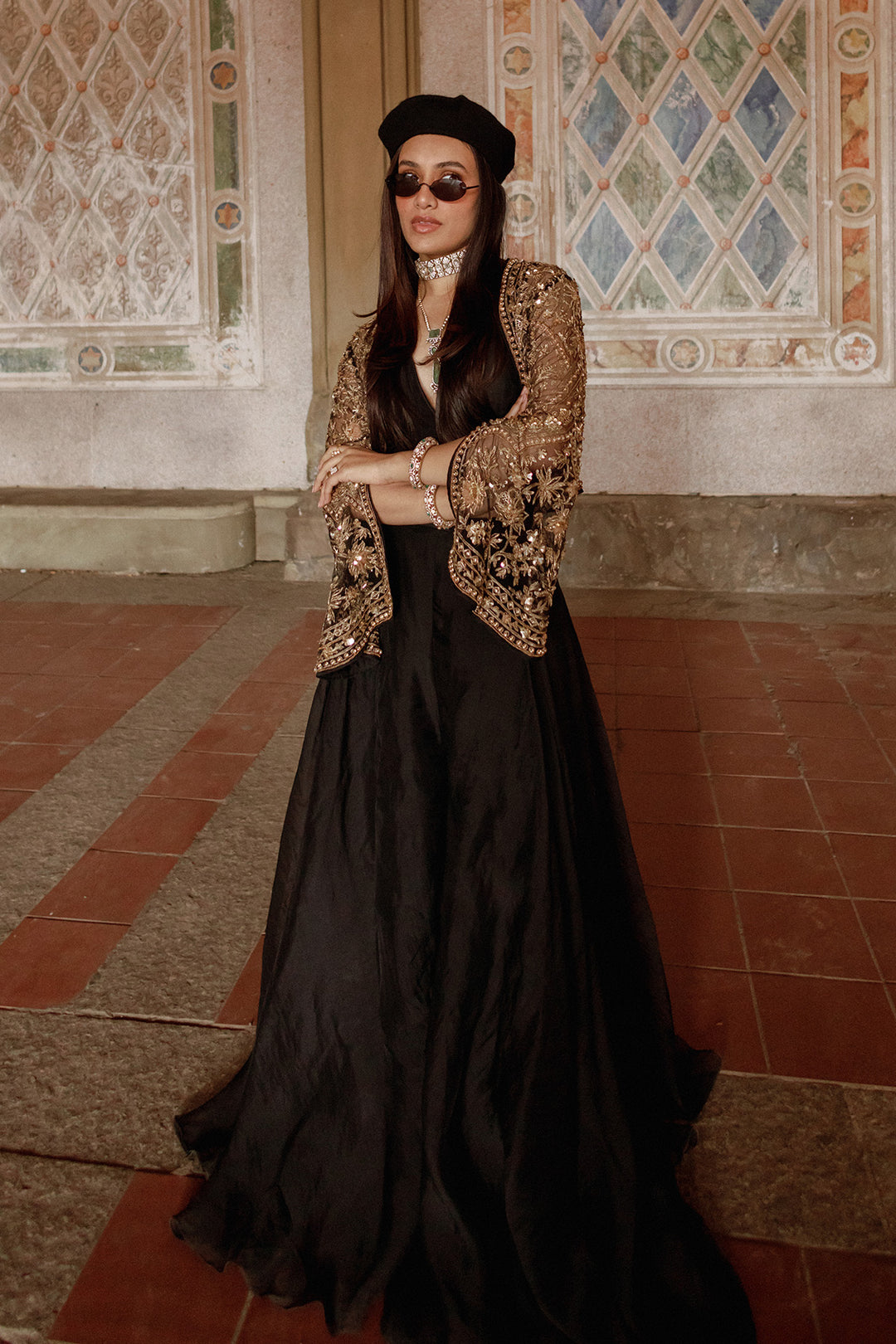 Jully Patel In FRONT ROW SHARARA JACKET SET