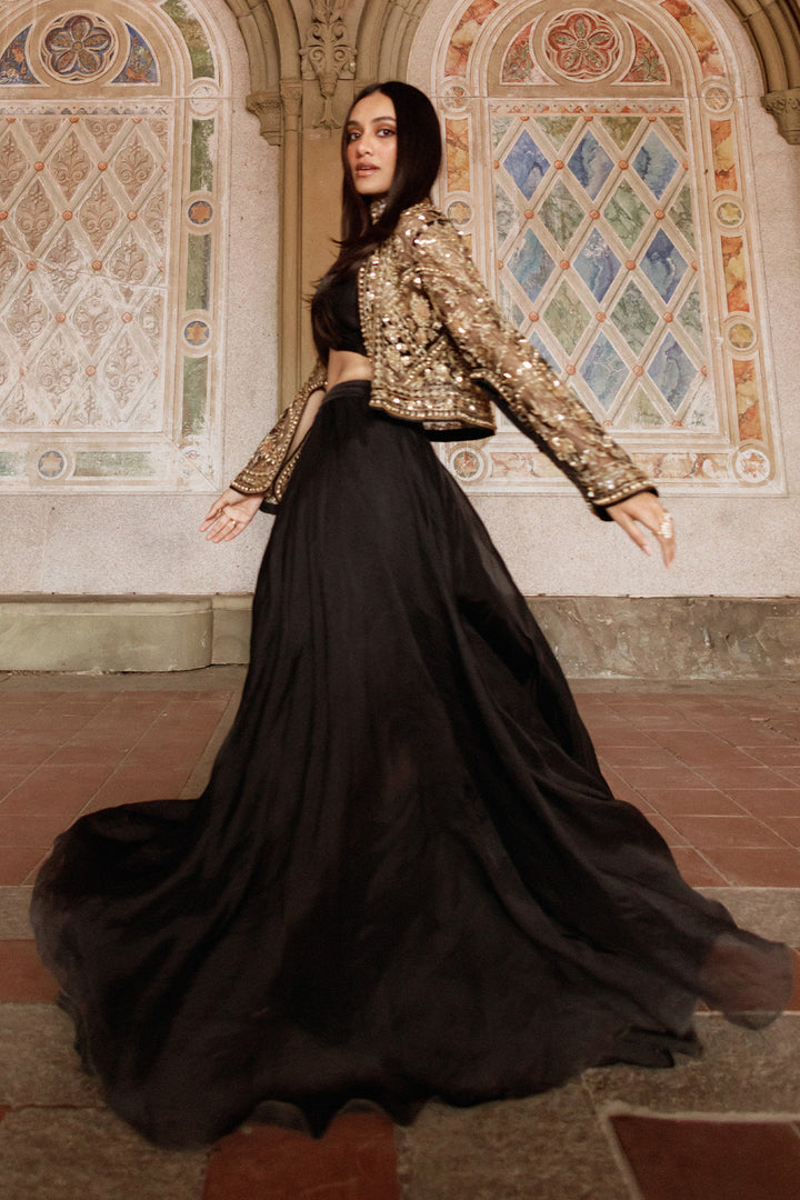 Jully Patel In FRONT ROW SHARARA JACKET SET