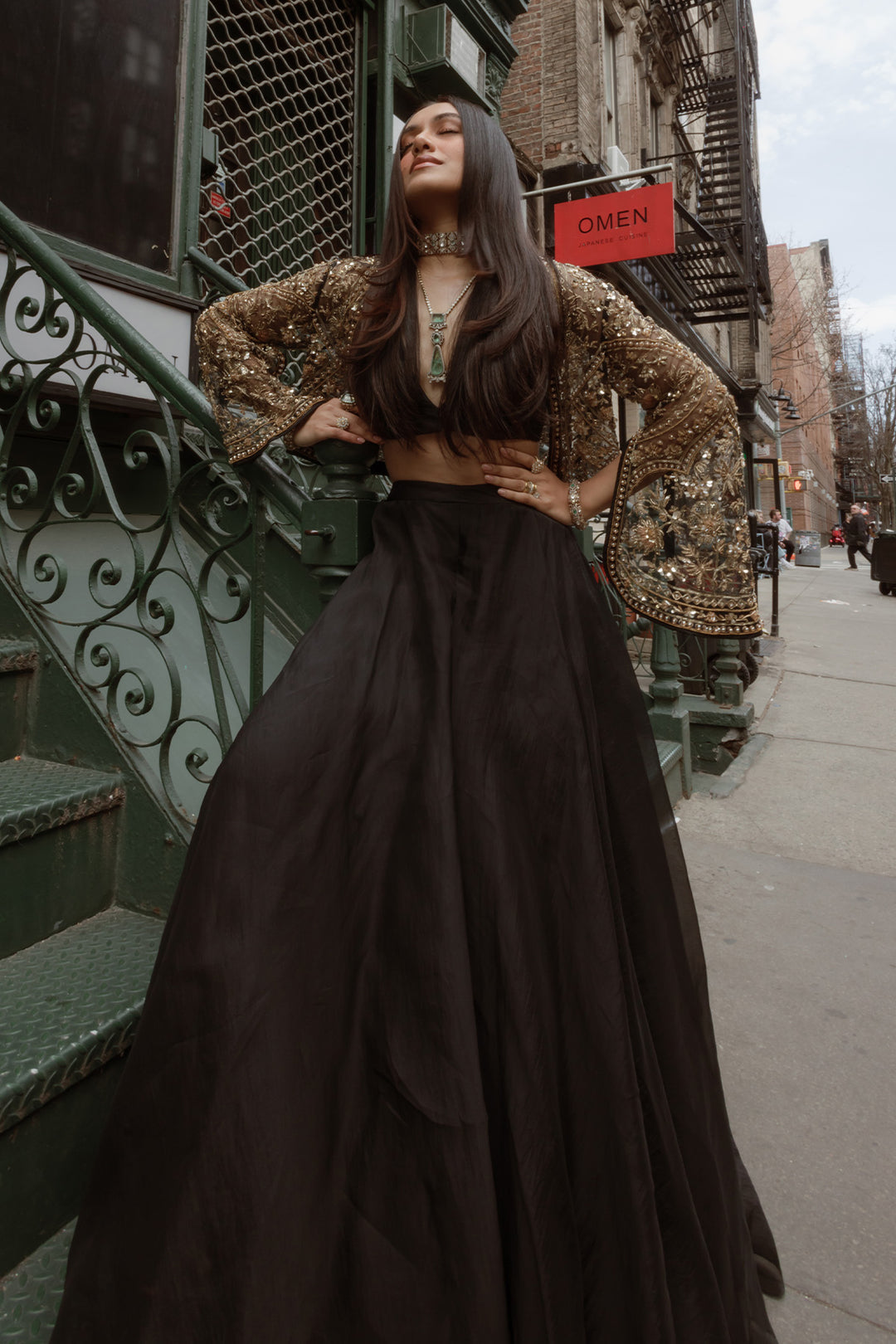 Jully Patel In FRONT ROW SHARARA JACKET SET