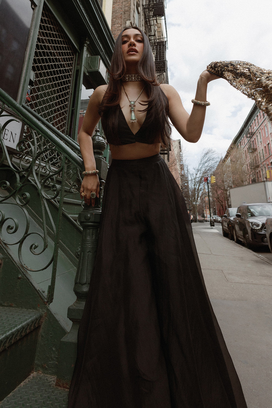 Jully Patel In FRONT ROW SHARARA JACKET SET