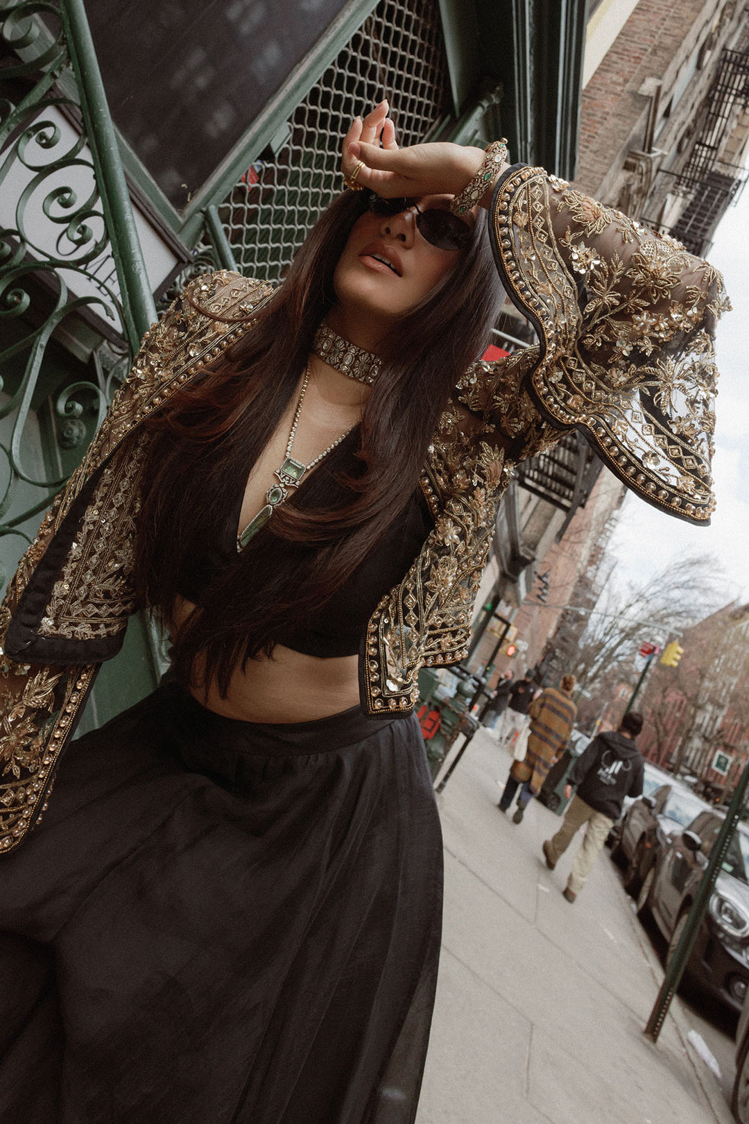 Jully Patel In FRONT ROW SHARARA JACKET SET