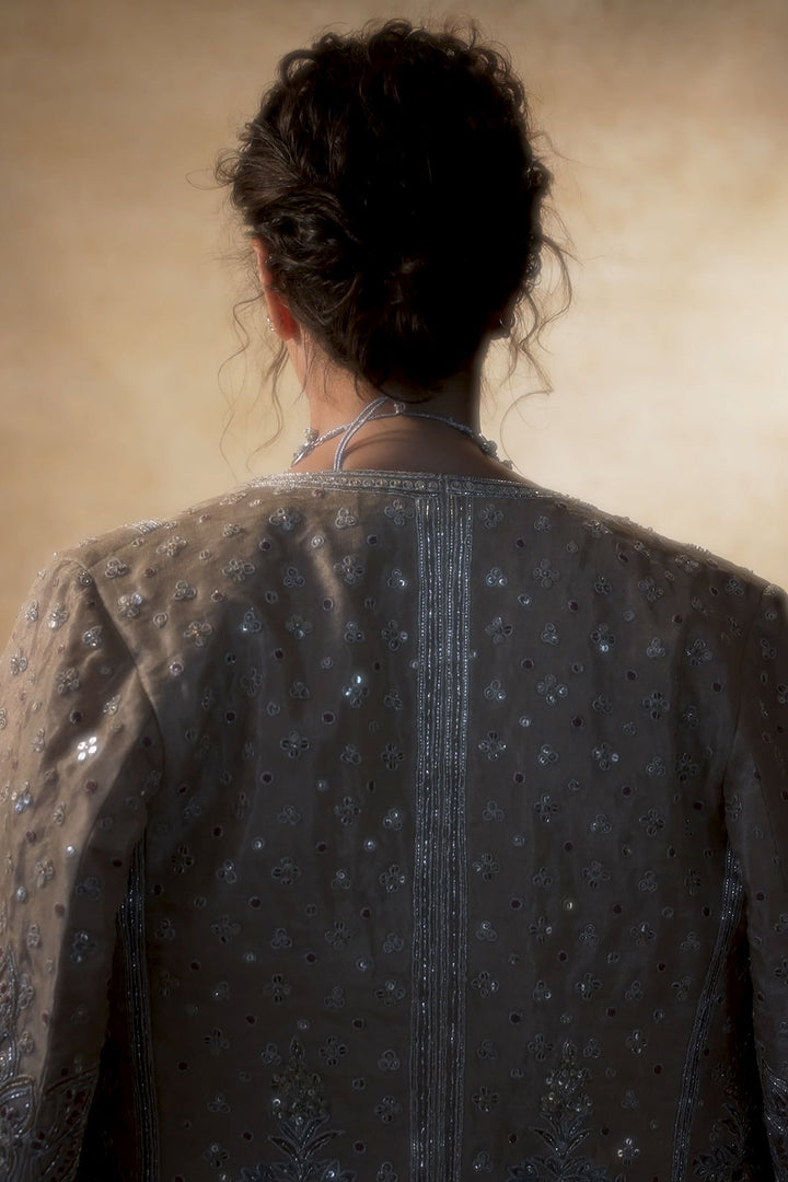 Sara Tendulkar in Loop Jacket Skirt Set