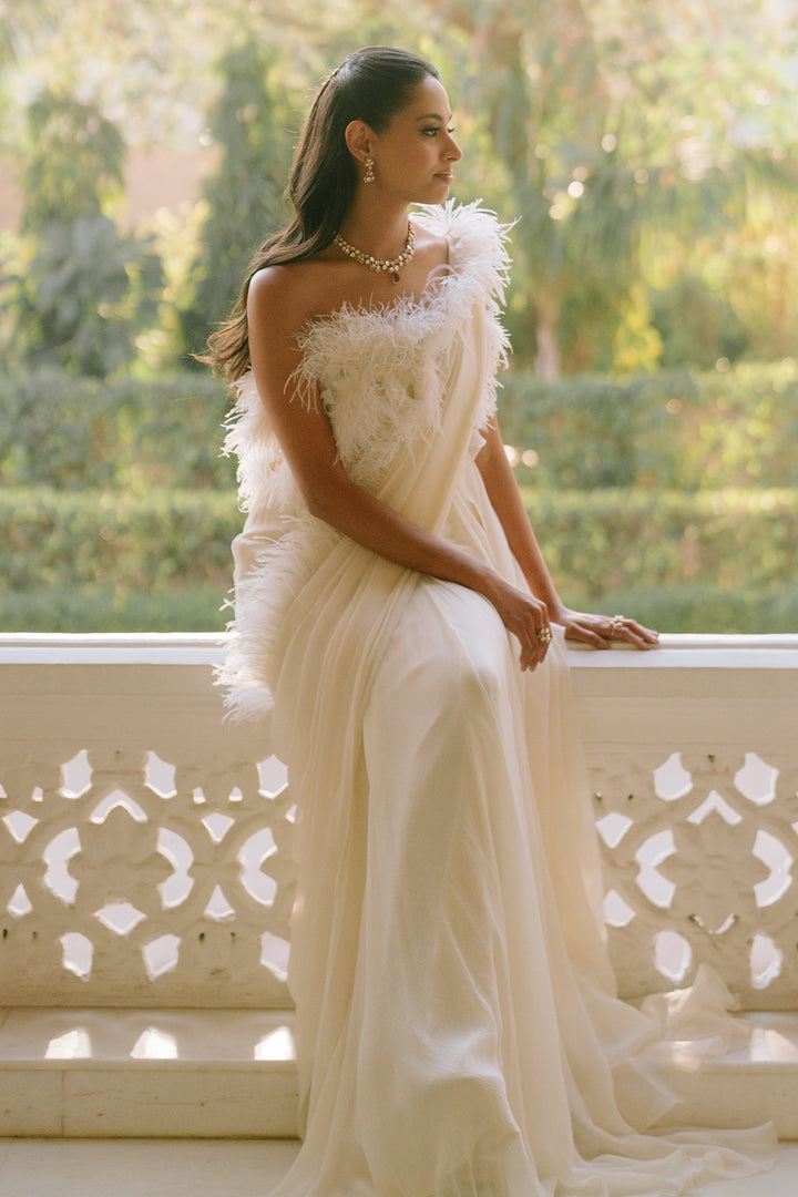 Prianca in Fantasy Saree Gown Set