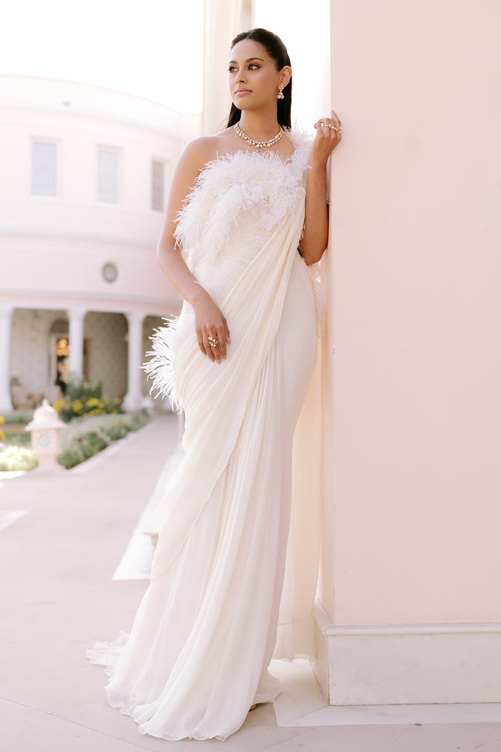 Prianca in Fantasy Saree Gown Set