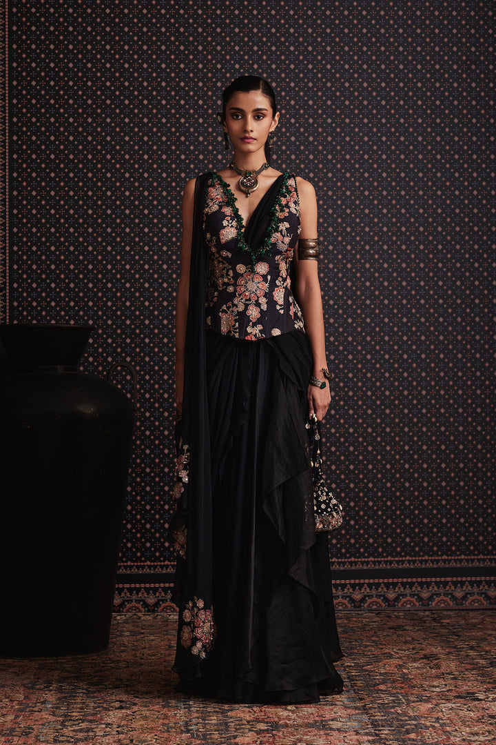 Nocturne Saree Set