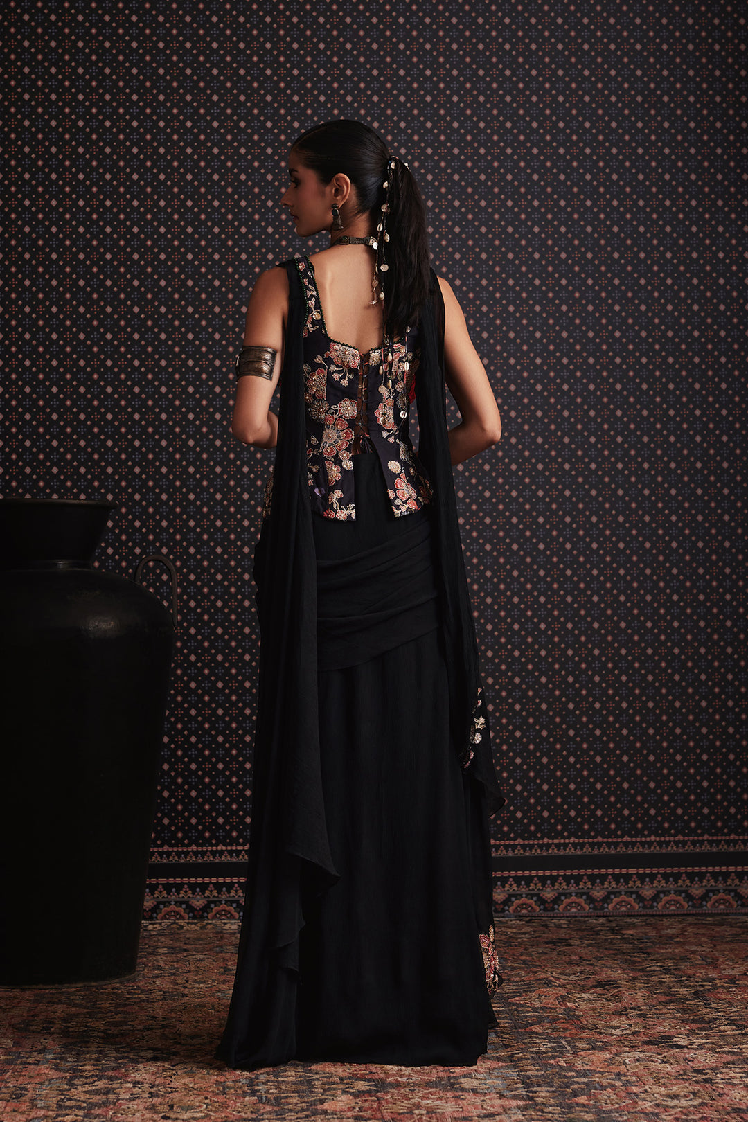 Nocturne Saree Set