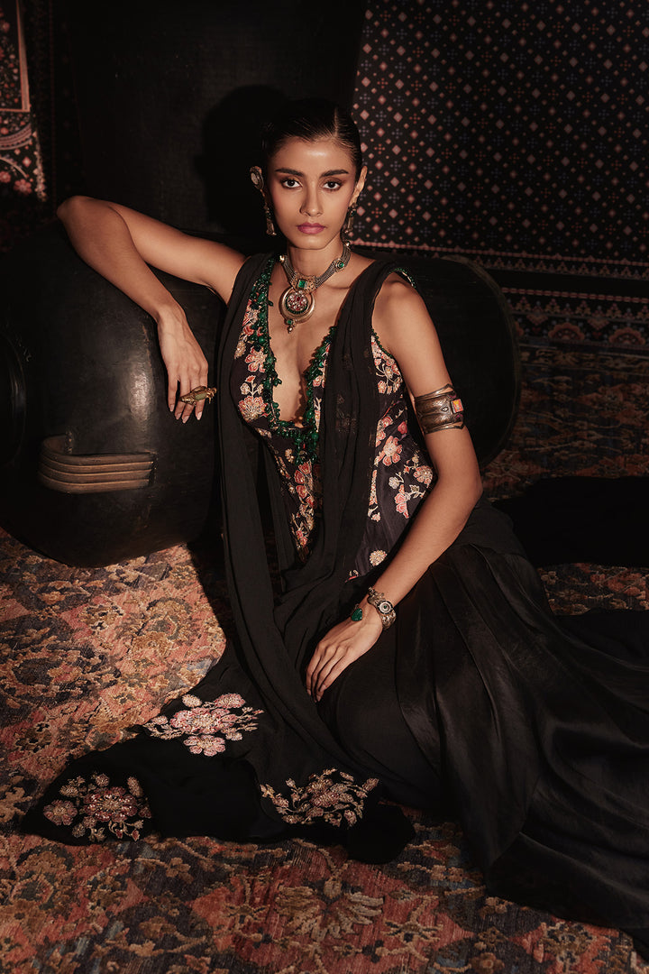 Nocturne Saree Set