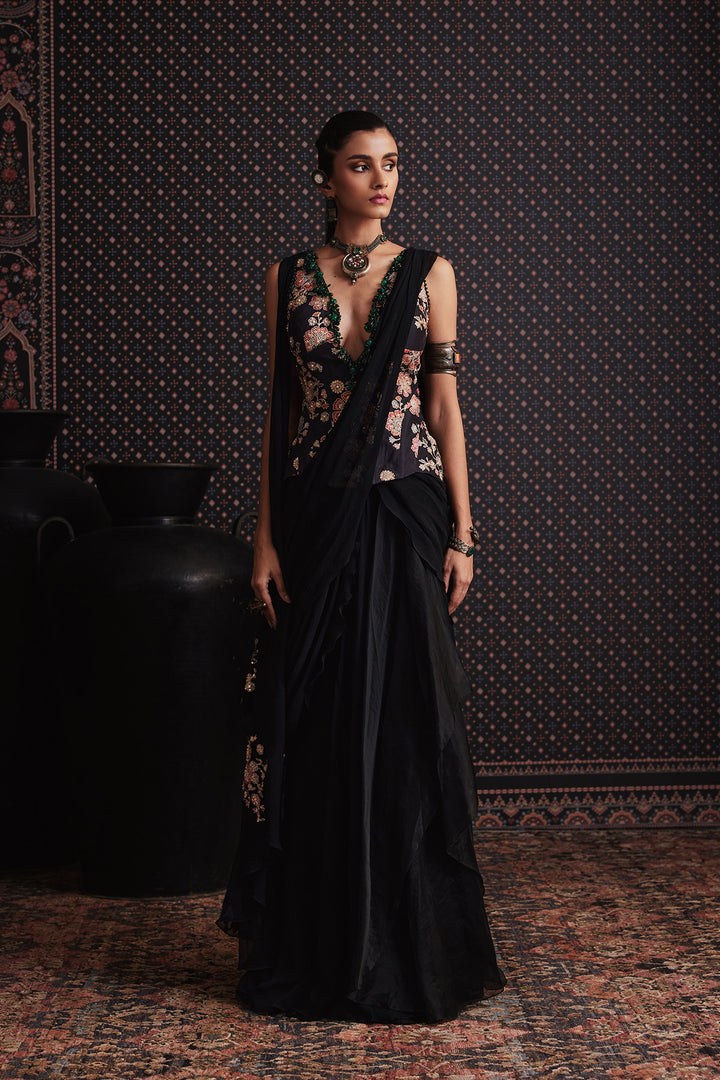Nocturne Saree Set