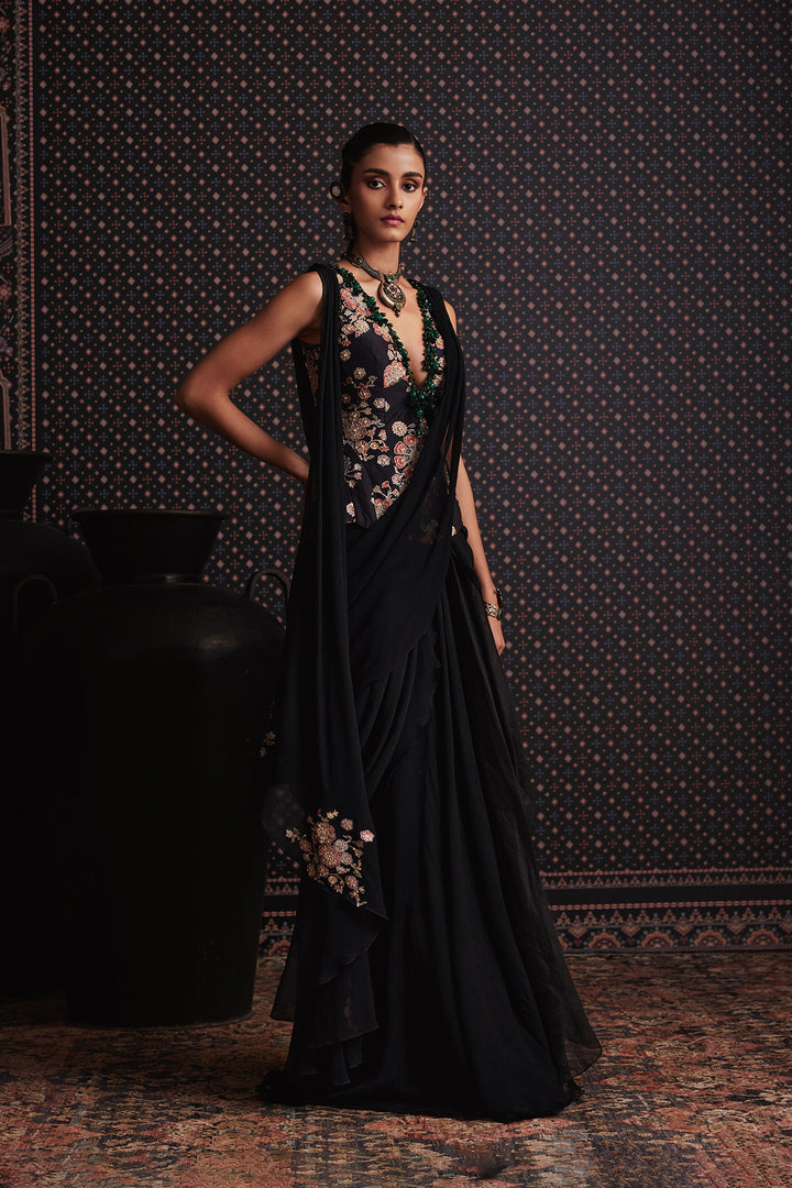 Nocturne Saree Set