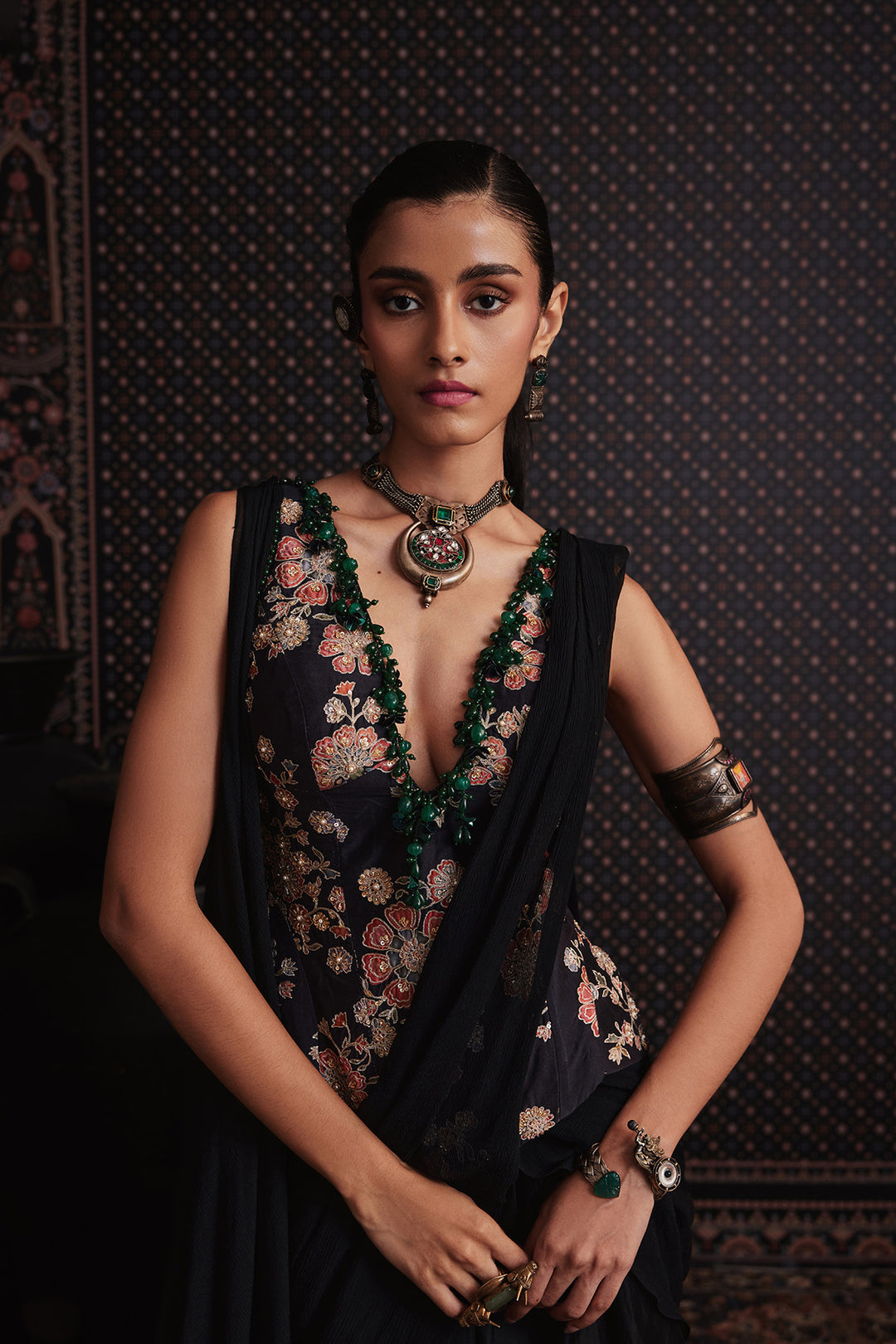 Nocturne Saree Set