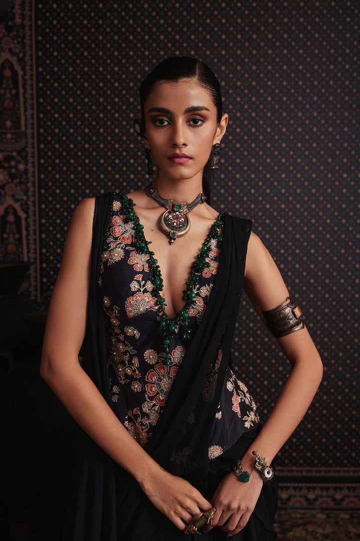 Nocturne Saree Set