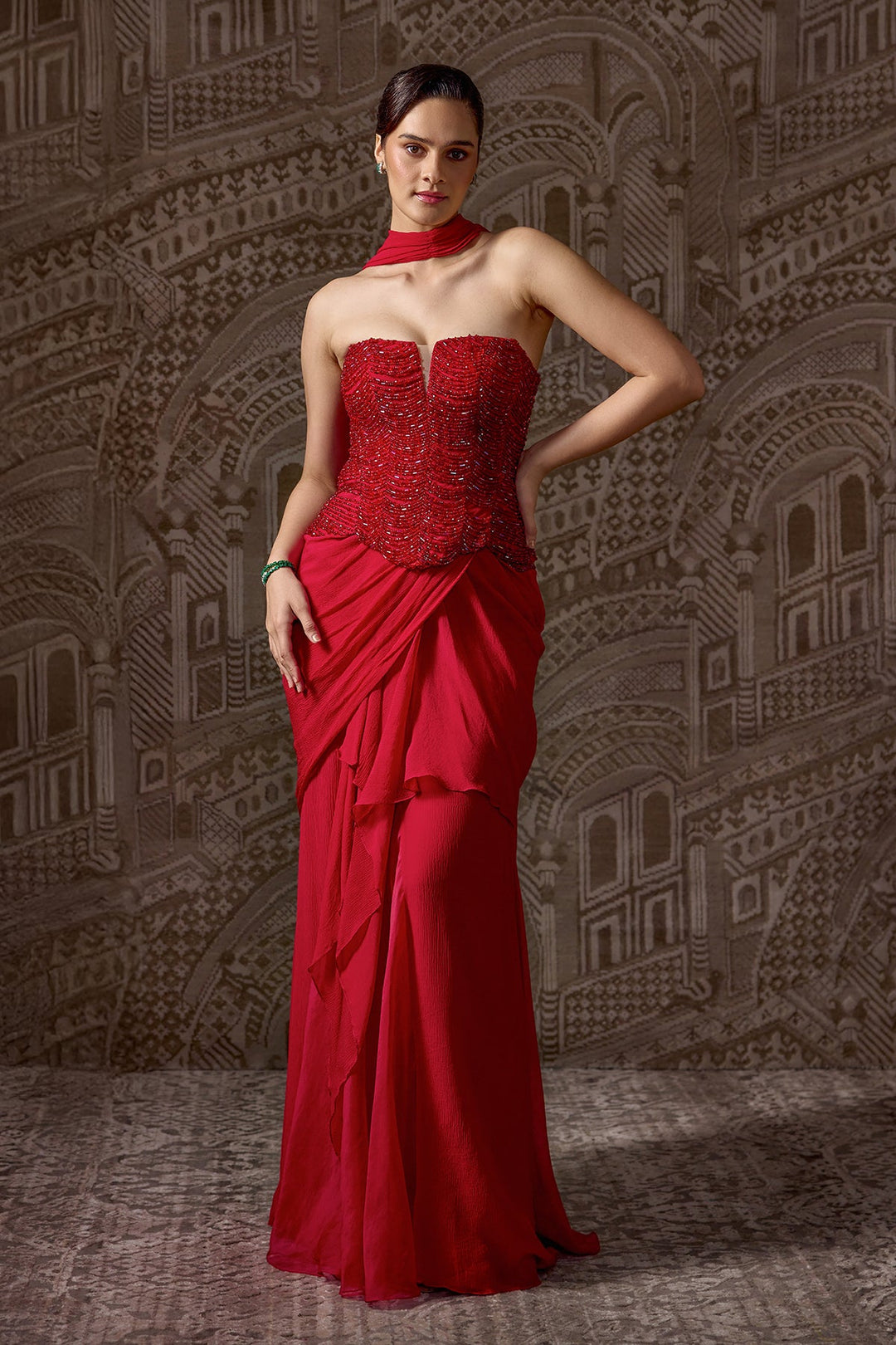 The Dynasty Saree Set-RTS Ridhi Mehra The Dynasty Saree Set-RTS Ridhi Mehra