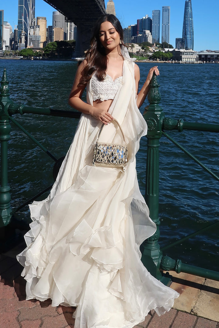 Natasha Shah in Gravitas Saree Set