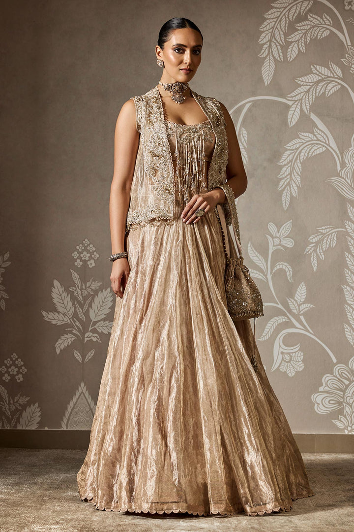 Arushi'S Mehra In Sunehri Lehenga Set-RTS