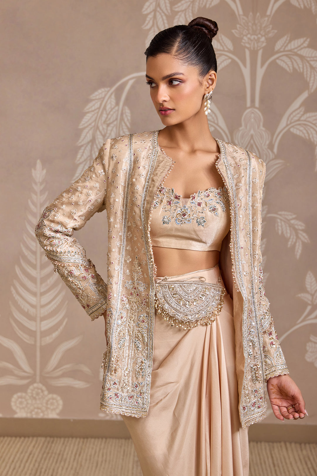 Loop Jacket Skirt Set