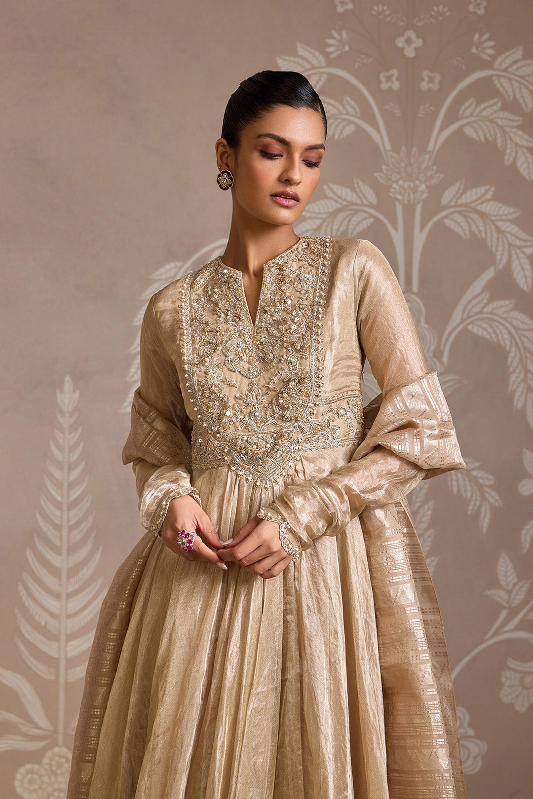 Weft Anarkali Set-RTS