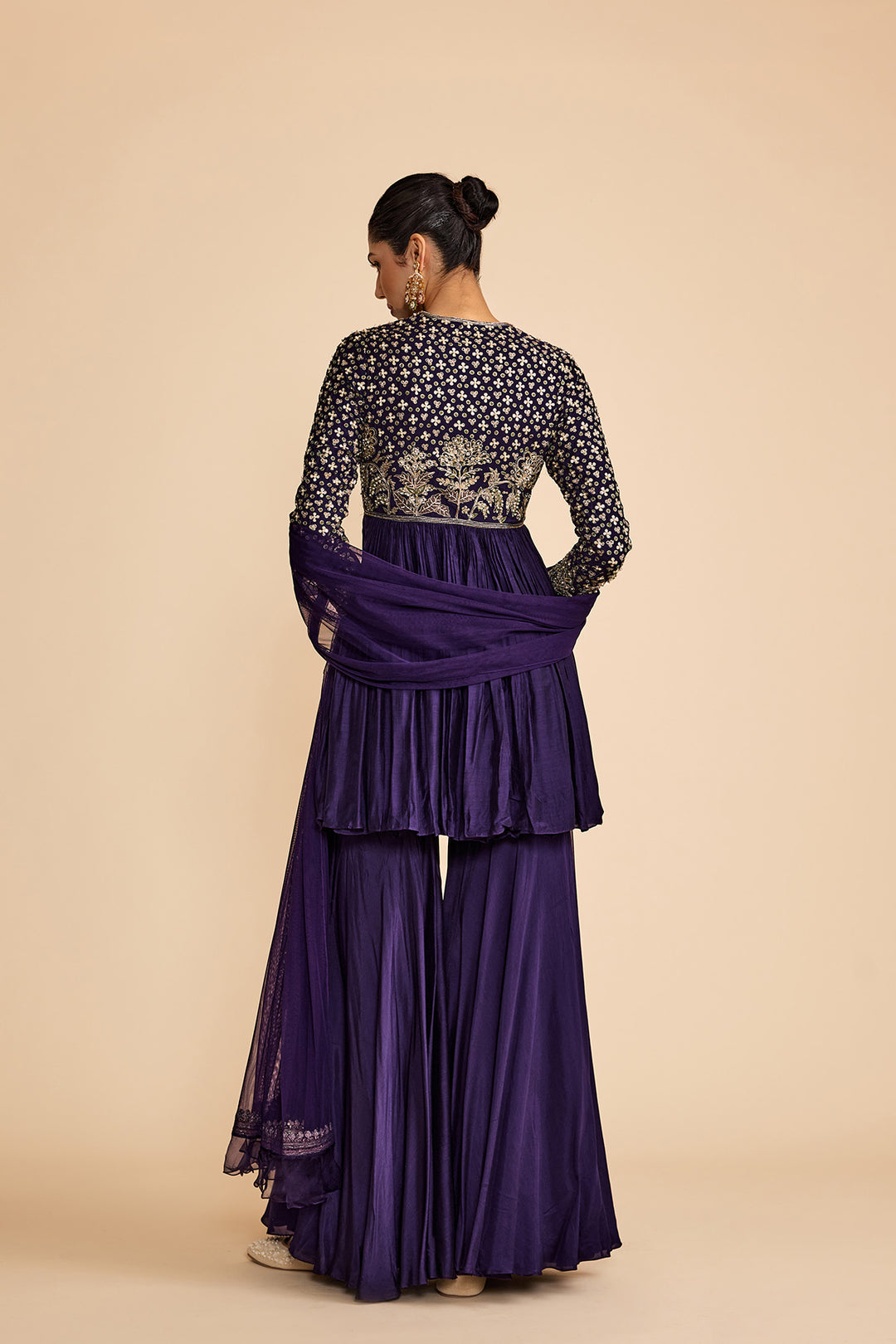 Qasida Short Anarkali Set