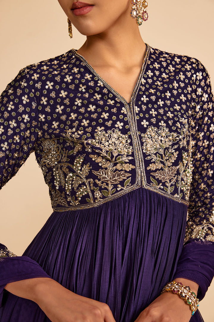 Qasida Short Anarkali Set