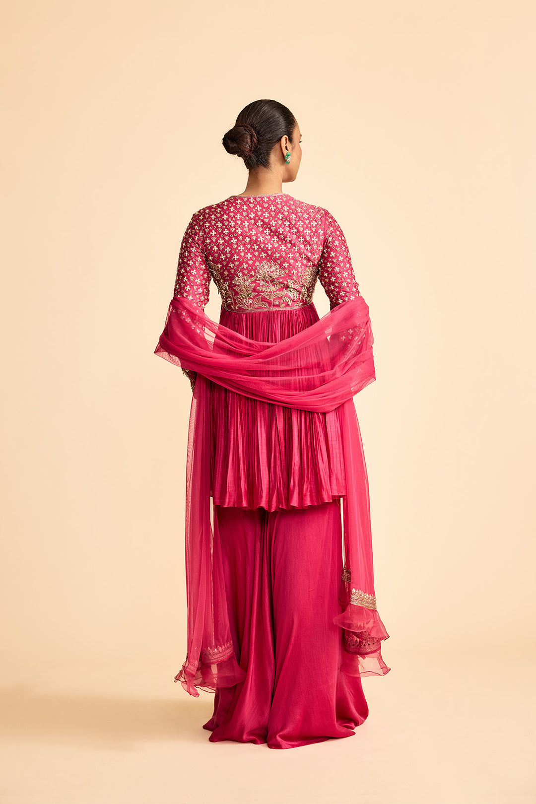 Qasida Short Anarkali Set