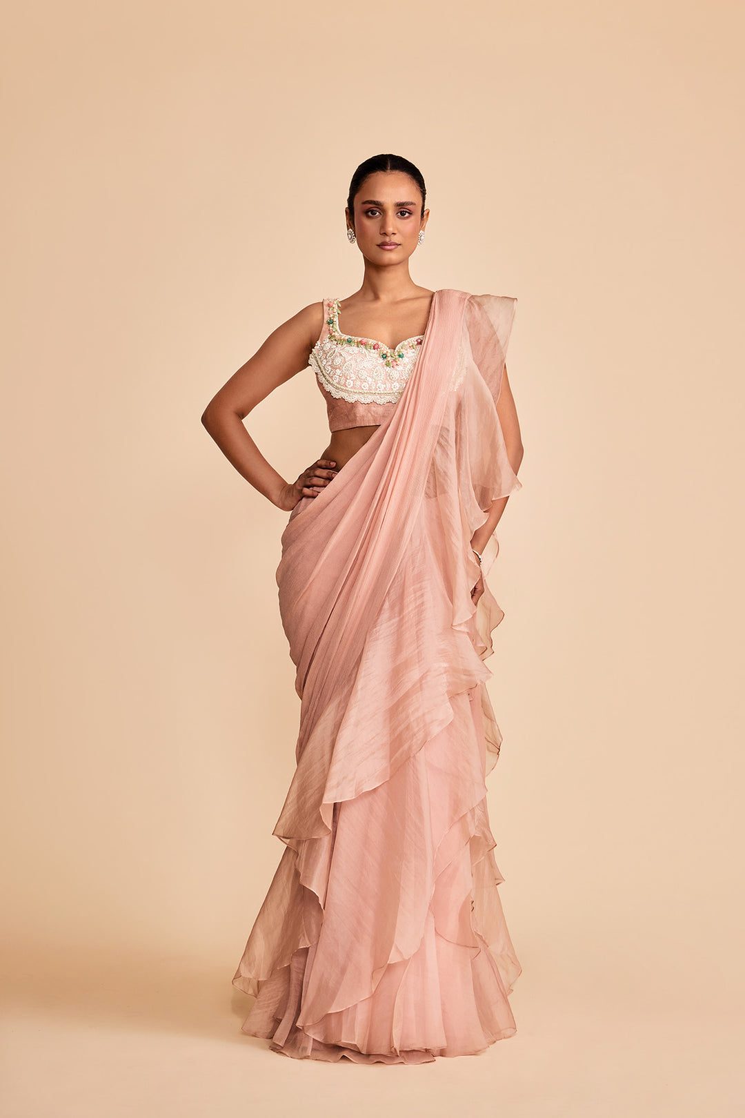 THREAD SAREE SET