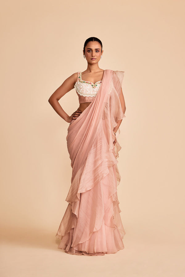 THREAD SAREE SET