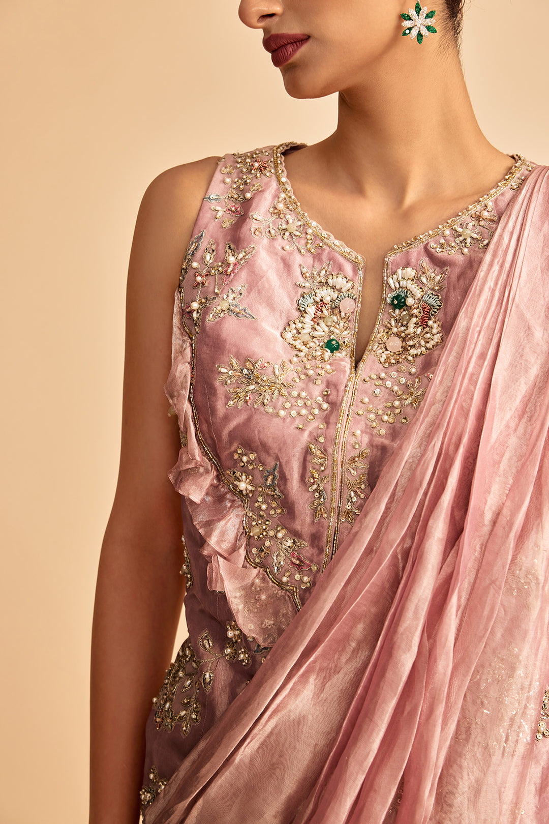 STRAND SAREE SET