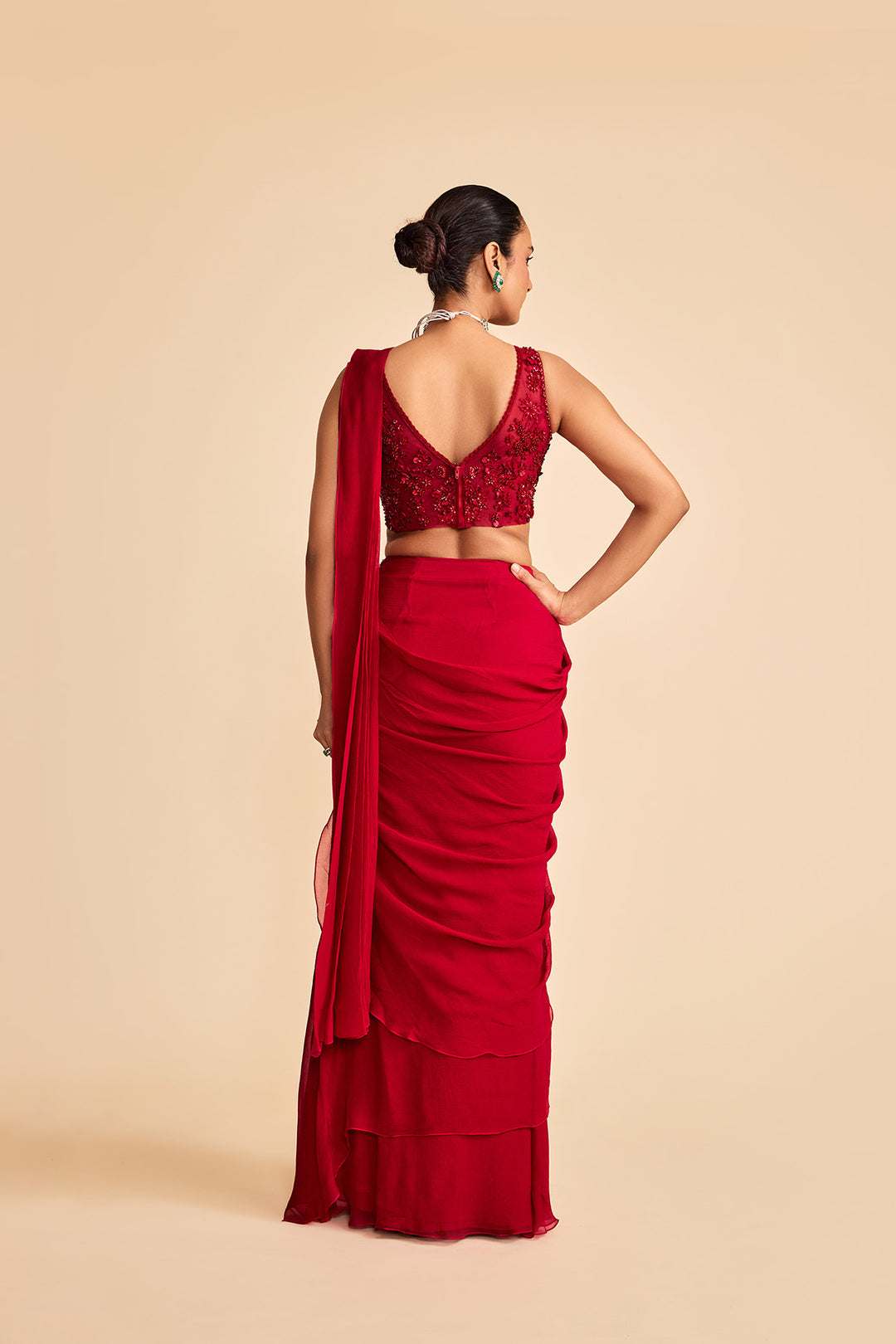 SPINDLE SAREE SET