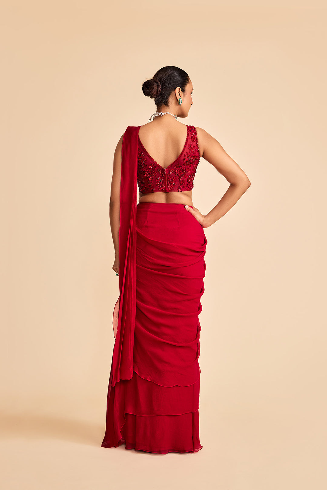 SPINDLE SAREE SET