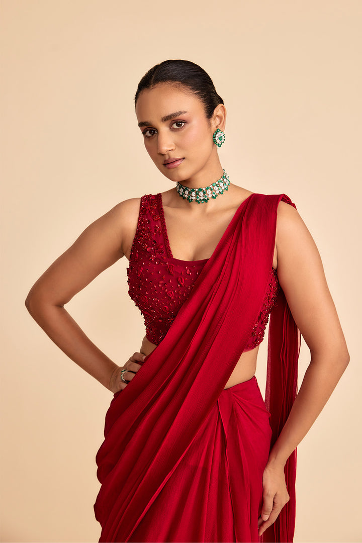 SPINDLE SAREE SET