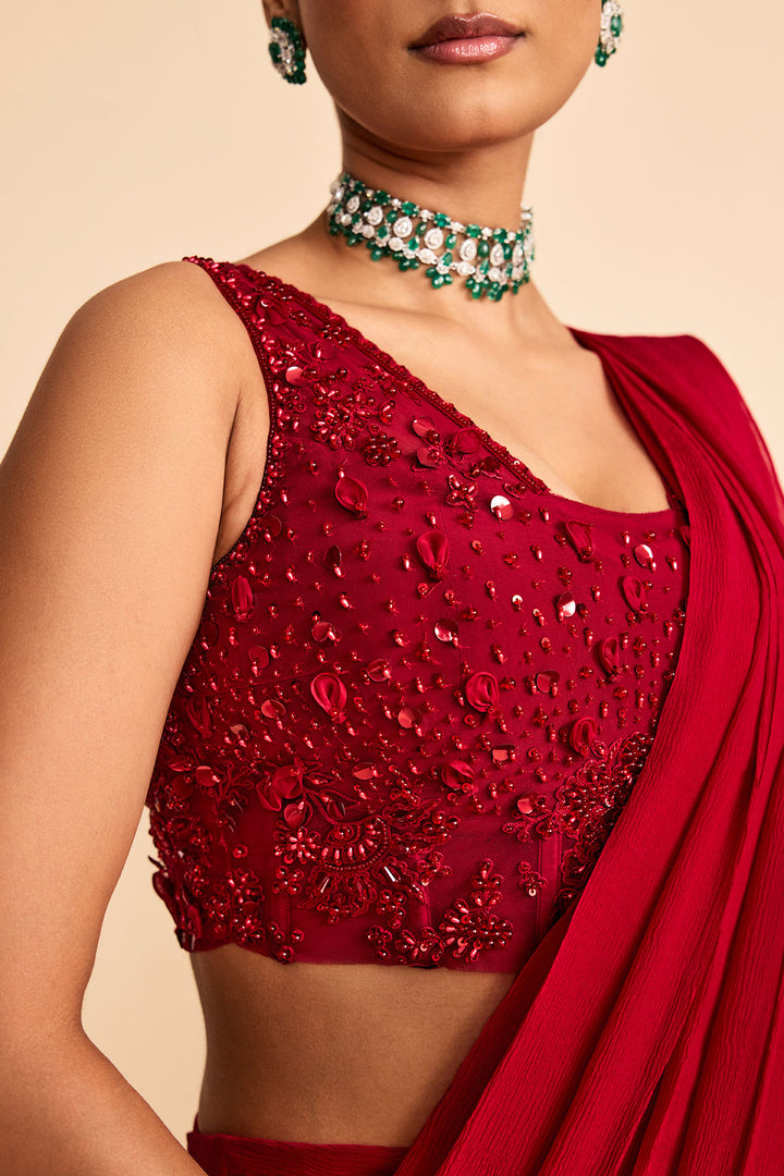 SPINDLE SAREE SET